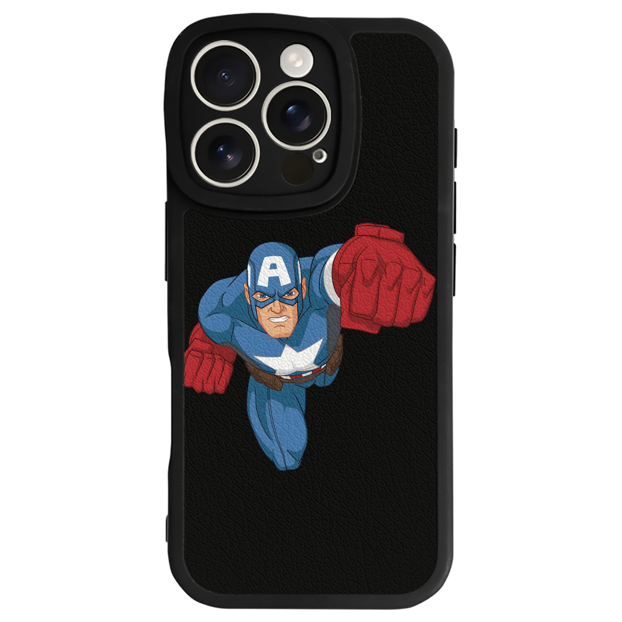 （画像用） アベンジャーズ The Avengers 【iPhone 16シリーズ対応】シリコンスマホケース（レザー調） 材質：シリコン